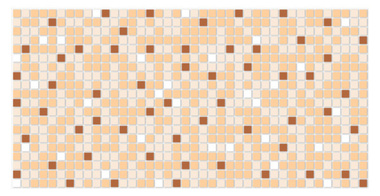 Декоративная панель ПВХ Мозайка коричневая оптом